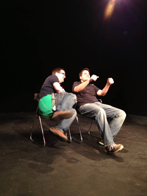 Matt& Gustavo, improv comedy with an audience member