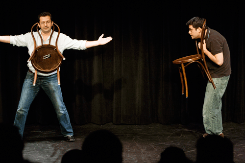 Matt& Radu, improv comedy with an audience member