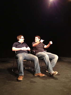 Matt& Gustavo, improv comedy with an audience member