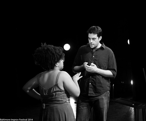 Matt& Deena improv comedy in the 2014 Baltimore Improv Festival